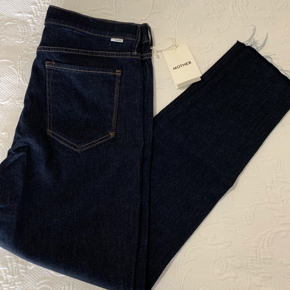 Mother Looker Ankle Fray Jeans